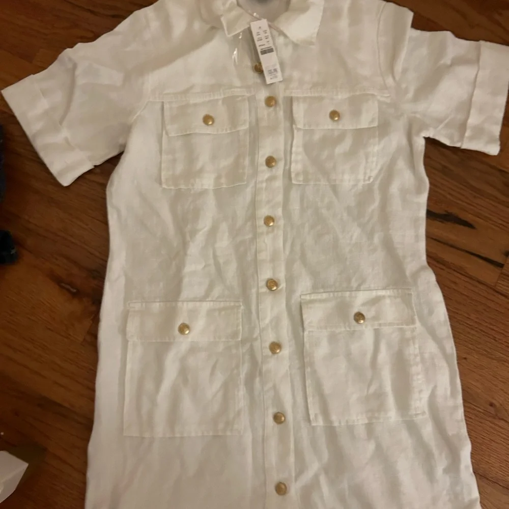 Jcrew Gamine shirtdress in linen - Picture 4 of 6